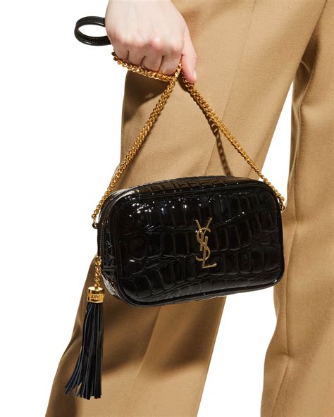 Saint Laurent Lou Mini Patent Croc